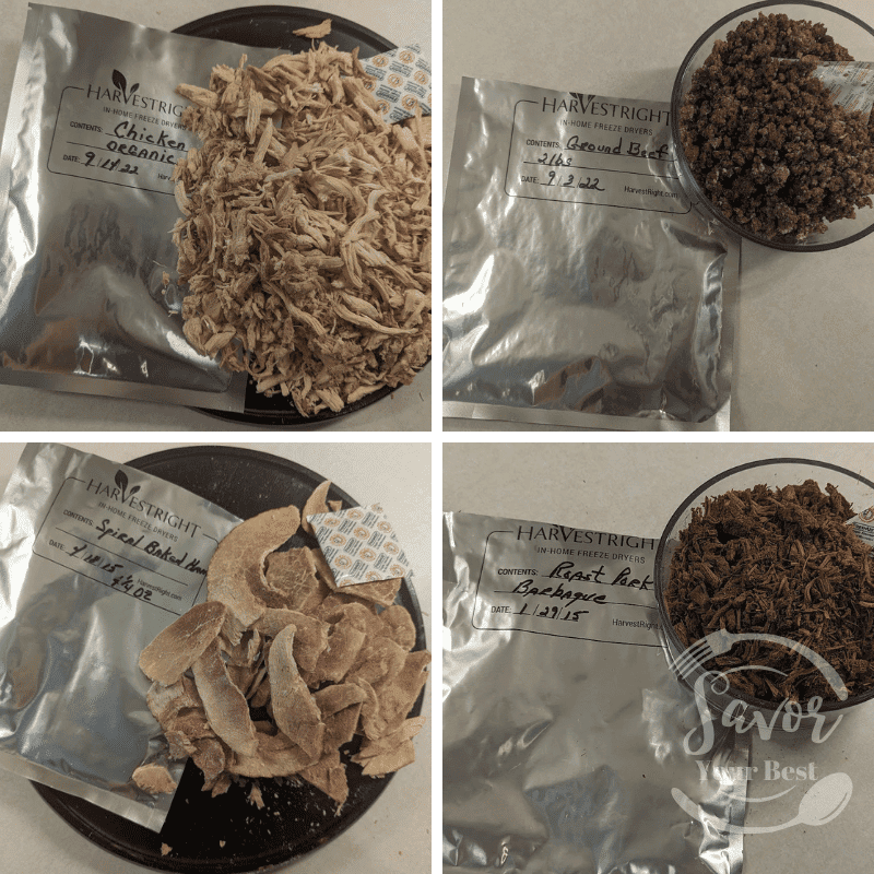 Freeze dried meat